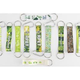 Környezetbarát textil kulcstartó