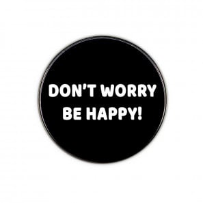 Fém hűtőmágnes felirattal kör