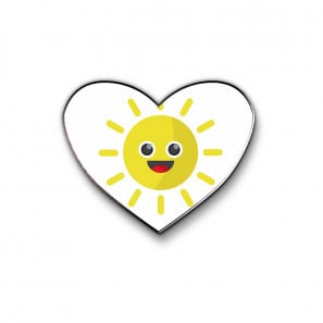 Egyedi Szív alakú fém hűtőmágnes