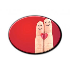 Fényképes Hűtőmágnes fa ovális 9cm x 6.5cm