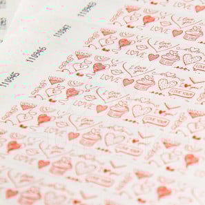 Mintás tyvek karszalag valentinra