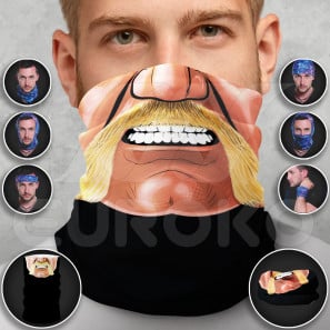 Pre-Finished Tube Scarf for Adults Halloween