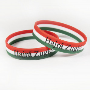 Nemzeti színű szilikon karkötő