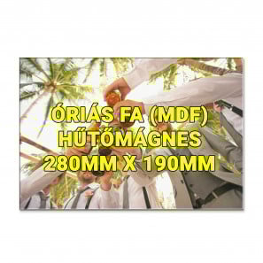 Óriás fa hűtőmágnes nyomtatással 28cm x 19cm