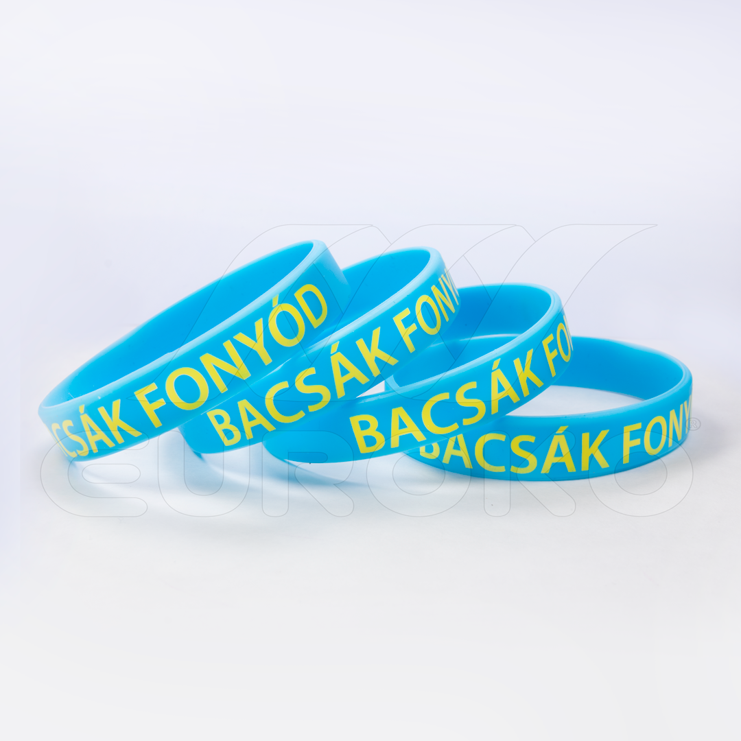 Szilikon karkötő egyedi felirattal Standard szilikon karkötő