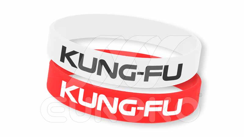 kung-fu, szilikon karkötő