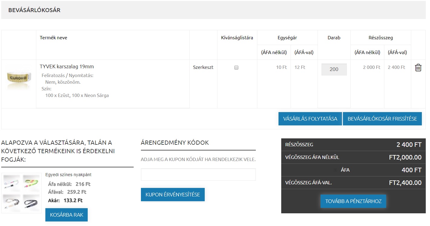 webshop kosár tartalma webshop kosár tartalma