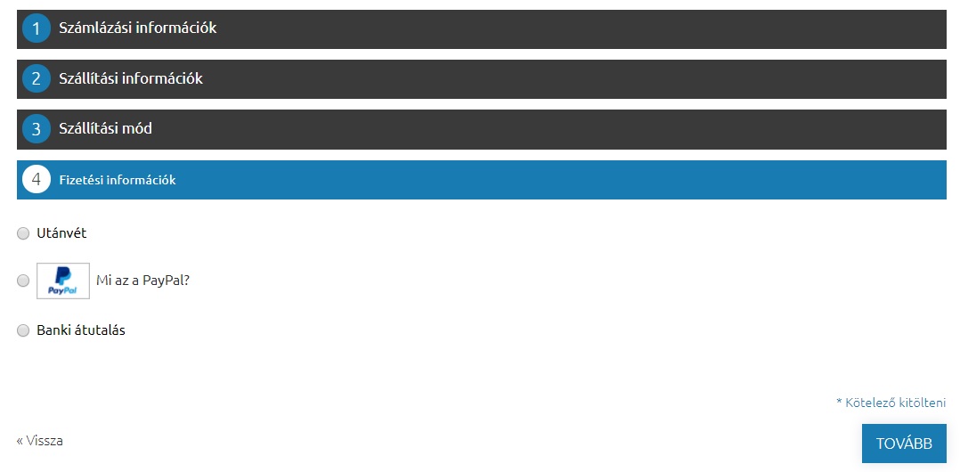 webshop fizetési oldal webshop fizetési oldal