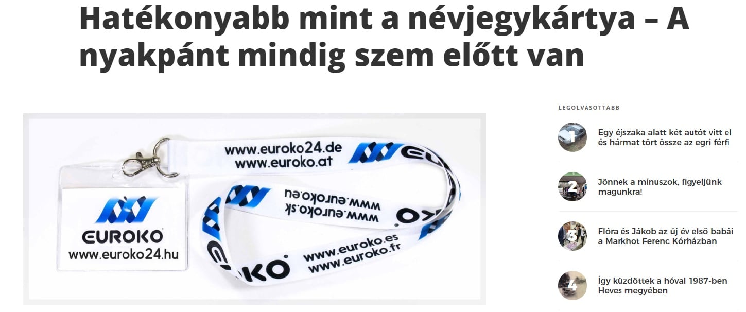 heol.hu, Euroko, nyakpánt, nyakpassz, nyakbaakasztó