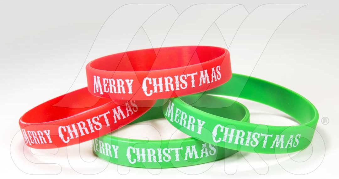 szilikon karkötő, Merry Christmas