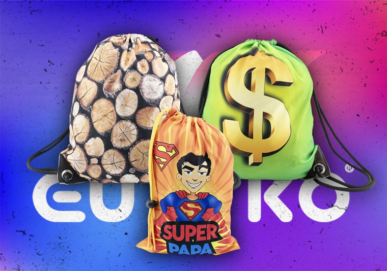 Tornazsák egyedi grafikával Egyedi tornazsák